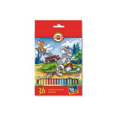 картинка Карандаши 36 цветов Koh-I-Noor TOM&JERRY от магазина "Офисные мелочи"