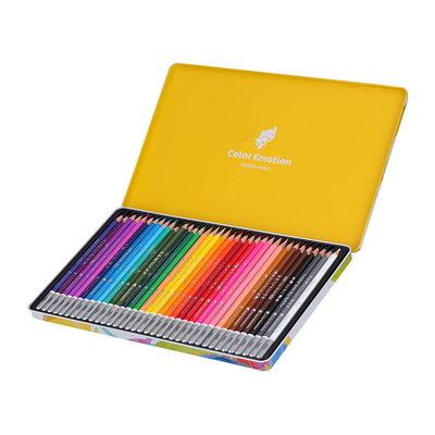 картинка Карандаши 36 цветов Deli "Color Emotion" липа, металлическая коробка от магазина "Офисные мелочи"
