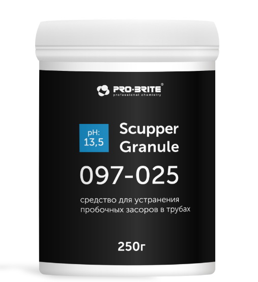 картинка Средство для канализационных труб Pro-Brite Scupper-Granule 250 мл. (Скаппер-гранула) от магазина "Офисные мелочи"