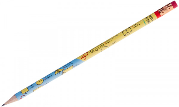 картинка Карандаш чернографитный HB ластик Koh-I-Noor "1231 GEOMETRY" от магазина "Офисные мелочи"