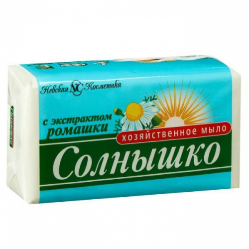 картинка Хозяйственное мыло 140 г. Солнышко ромашка НК от магазина "Офисные мелочи"