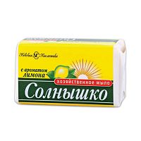 картинка Хозяйственное мыло 140 г. Солнышко лимон НК от магазина "Офисные мелочи"