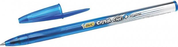 картинка Ручка гелевая BIC Cristal 0,3 мм. синяя тонированный корпус от магазина "Офисные мелочи"