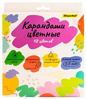 картинка Карандаши 48 цветов Silwerhof шестигранные, дерево 3 мм. европодвес от магазина "Офисные мелочи"