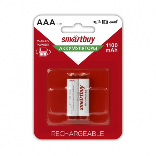 картинка Аккумулятор AAA 1100mAh Smartbuy NiMh 2BL от магазина "Офисные мелочи"