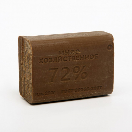 картинка Хозяйственное мыло 200 гр. 72% коричневое ГОСТ от магазина "Офисные мелочи"