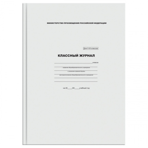 картинка Классный журнал 5-9 класс А4 офсет 7БЦ BG от магазина "Офисные мелочи"