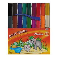 картинка Пластилин 18 цветов 360 г. Гамма "Мультики" стек от магазина "Офисные мелочи"