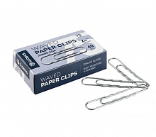 картинка Скрепки 75 мм. гофрированные оцинкованные 40 шт. Глобус от магазина "Офисные мелочи"