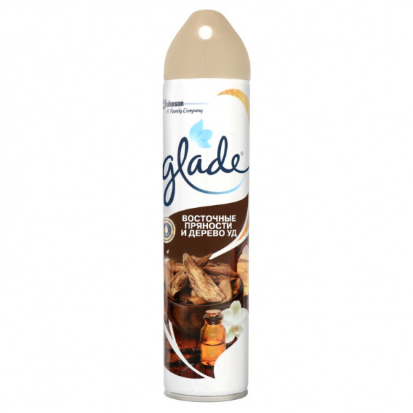 картинка Освежитель воздуха Glade 300 мл. "Восточные пряности и дерево уд" от магазина "Офисные мелочи"