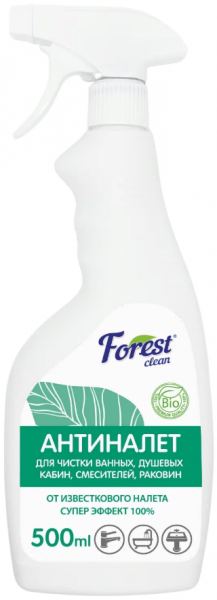 картинка Чистящее средство для сантехники Forest Clean 500 мл. Антиналет Лайм и Мята курок от магазина "Офисные мелочи"