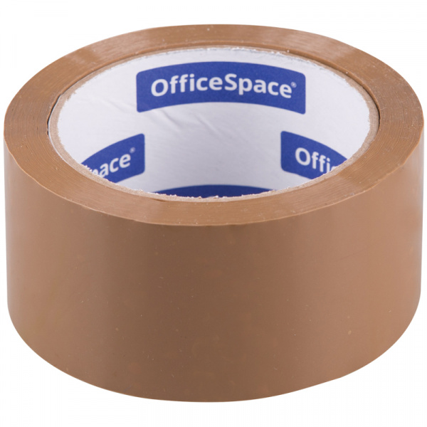 картинка Клейкая лента коричневая 48*66 45 мкр. OfficeSpace от магазина "Офисные мелочи"