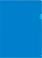 картинка Папка-уголок 0,15 мм. прозрачная синяя Бюрократ от магазина "Офисные мелочи"