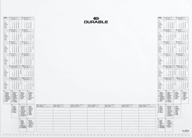 картинка Подкладка для письма 57*40 см. блокнот, календарь на 2 года и планер DURABLE от магазина "Офисные мелочи"