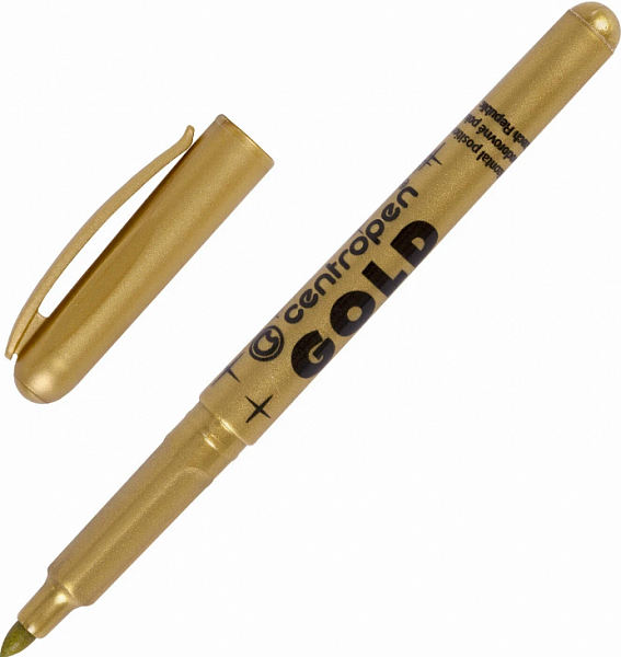 картинка Маркер для декорирования золото 1,8 мм. Centropen GOLD от магазина "Офисные мелочи"