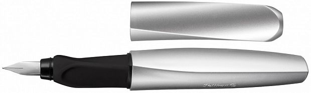 картинка Ручка перьевая Pelikan Office Twist P457 серебристый M сталь нержавеющая картонная упаковка от магазина "Офисные мелочи"