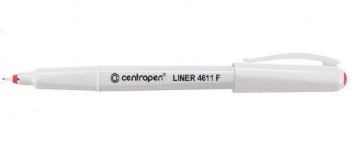 картинка Линер CENTROPEN "Ergoline" 0,3 мм. красный пластиковый наконечник от магазина "Офисные мелочи"